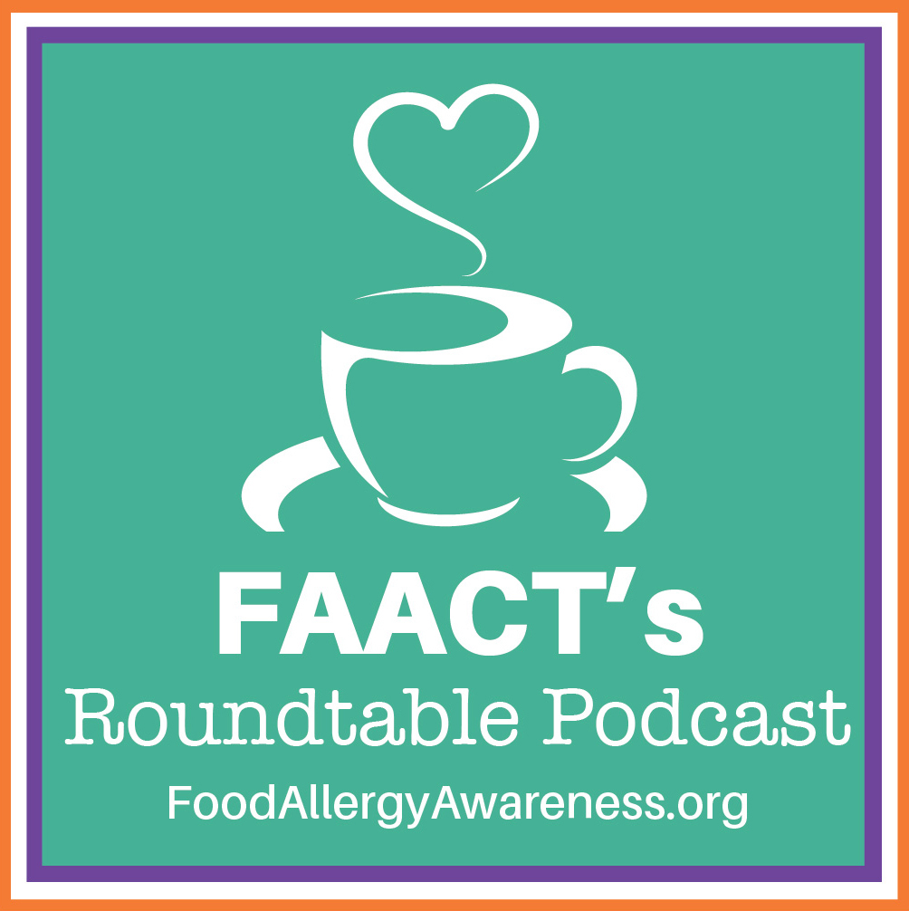 FAACT's Roundtable Podcast poster with coffee cup steam making a heart